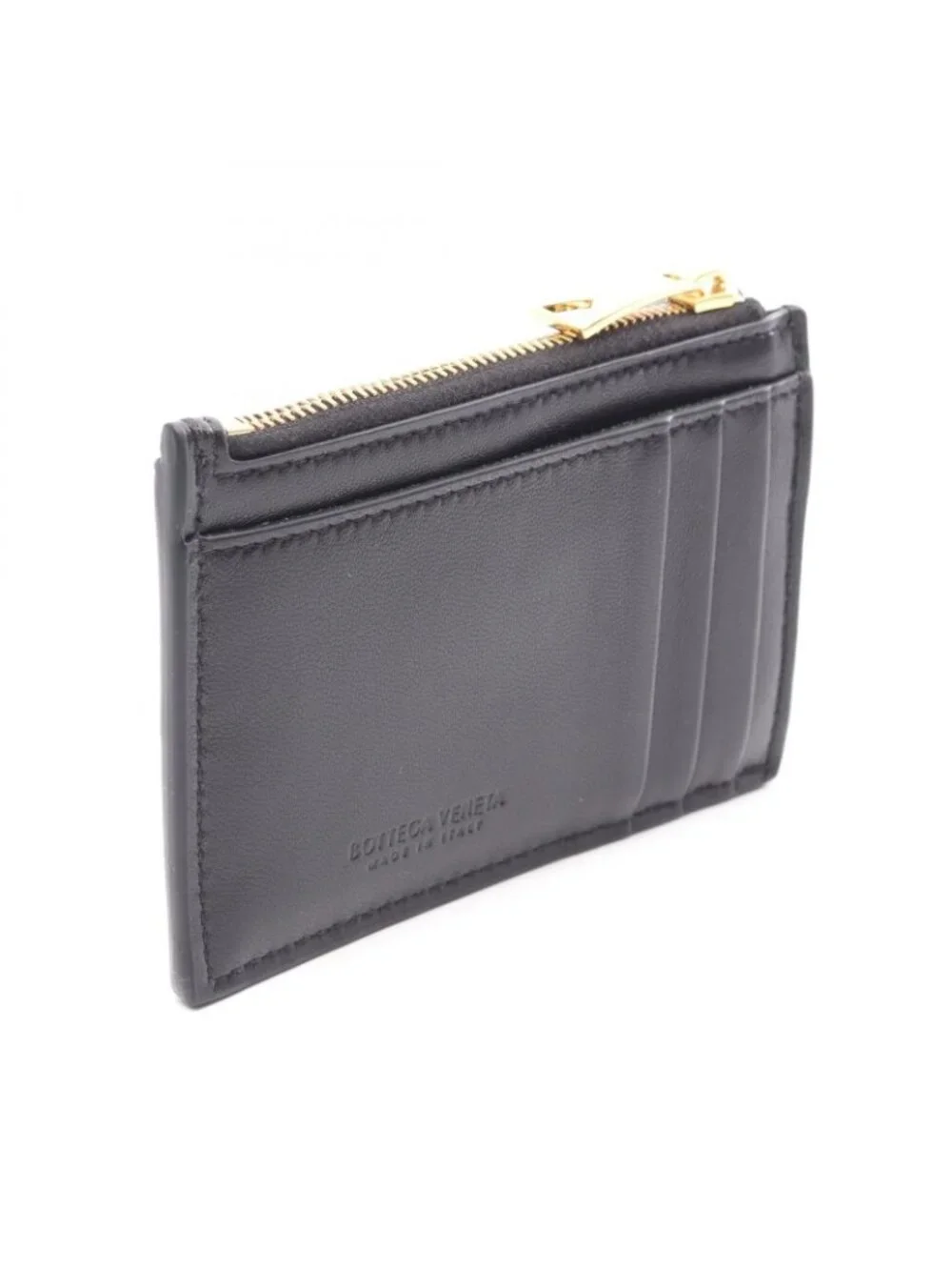 Bottega Veneta Coin Case Cassette with Key Ring Leather